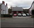 Cars on the south side of the A40, Glangrwyney, Powys