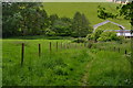 Footpath beside Coombe Farm