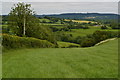 Downhill view beside the B3081