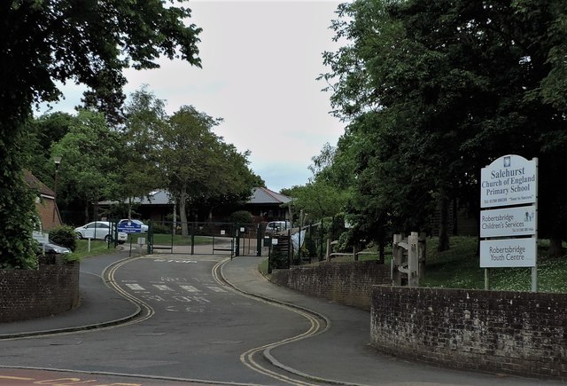 Entrance to Salehurst school, children's services & youth centre