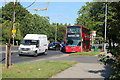 102 bus on Lyttelton Road, Hampstead Garden Suburb