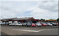 Car sales on Cheshire Street, Market Drayton