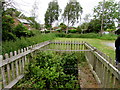 Fenced-off former sawpit, Church Road, Oldbury-on-Severn