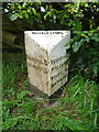 Milepost on Eccleshall Road (B5026)