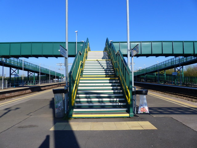 New footbridge, Severn Tunnel Junction railway station