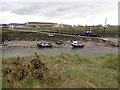 Boats moored on the Afan at Port Talbot