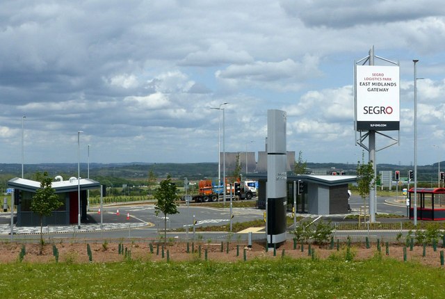 The entrance to East Midlands Gateway
