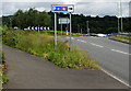 ST1599 : Park & Ride direction sign, Bargoed by Jaggery