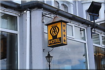 SH7882 : AA four star sign at Imperial Hotel, Llandudno by Richard Hoare
