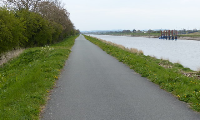 Wales Coast Path along the River Dee