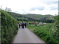 Heol ger Cwmfforest / Road near Cwmfforest