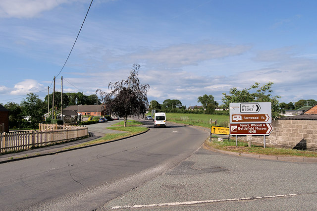 The A495, Welshampton © David Dixon cc-by-sa/2.0 :: Geograph Britain ...