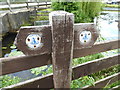 On part of the Severn Way beside the canal at Refail