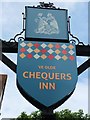 Ye Olde Chequers Inn sign