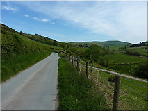 SJ1131 : Narrow lane in the valley of Cwm Maen Gwynedd by Richard Law