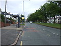 Bus stop and shelter on Hagley Road West