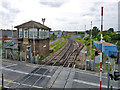 Signal box at Gillingham Level Crossing