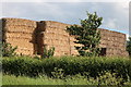 SP7017 : Hay stack by The A41, Westcott by David Howard