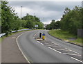 Pedestrian refuge in Angel Way, Aberbargoed