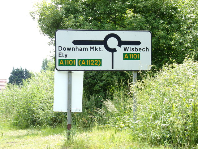 Roadsign on Outwell Road
