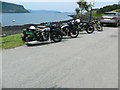 Vintage motorcycles, Stein, Isle of Skye