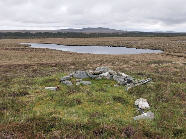 Shieling hut footings, Airigh Mhic Lean, Isle of Lewis
