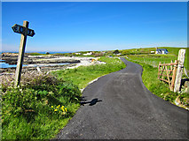 SH2986 : The Anglesey Coastal Path at Pen-terfyn by Jeff Buck