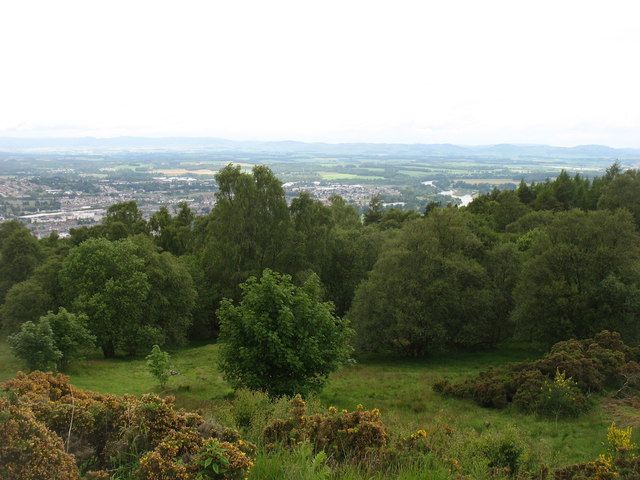 The view north-west from Kinnoull Hill