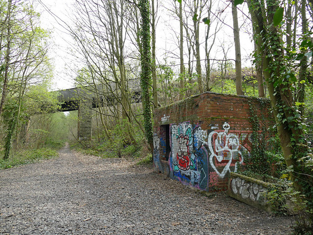 Old railway track through Hartley Bank... © Stephen Craven :: Geograph ...