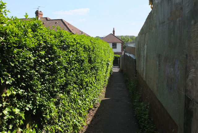 Ginnel between Stockwell Avenue and Stockwell Drive
