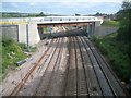 Wellingborough: New Stanton Cross development bridge over railway