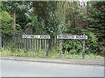 TF4905 : Road Name signs on Outwell Road by Geographer