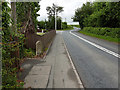 Milestone beside the A483 road