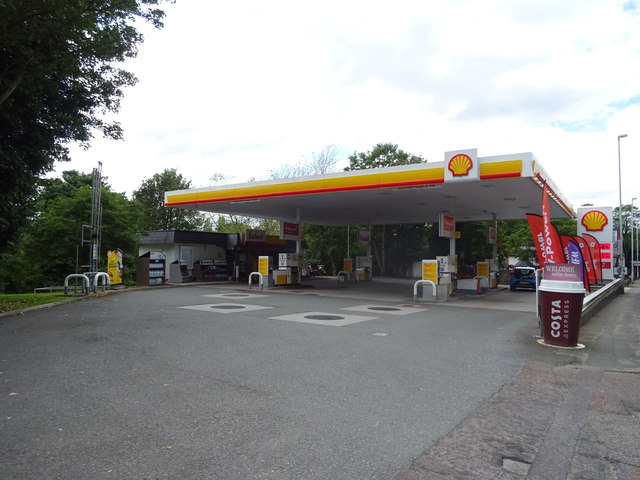Service station on Chester High Road (A540)