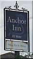 Sign for the Anchor Inn at Irby