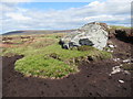 NJ1008 : Big erratic marooned in peat between Carn na Feannaige summits west of Tomintoul by ian shiell