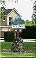TF4606 : Elm Village sign by Geographer