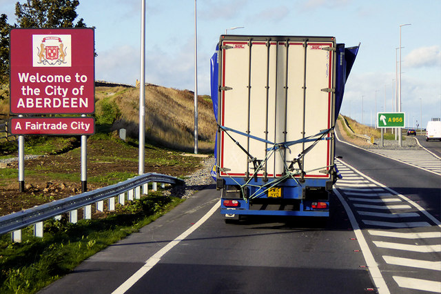 The A92 reaches Aberdeen © David Dixon :: Geograph Britain and Ireland