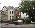 Dark green cabinets on a Beechwood corner, Newport