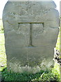 Boundary stone on Heald Top, Todmorden face