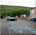 Blue-marked area, Morgan Street, New Tredegar