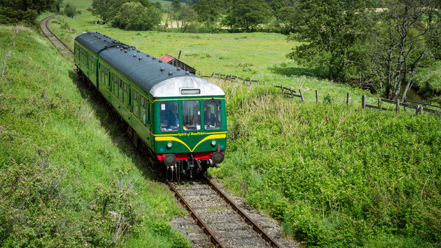 Class 108 DMU on the Keith and Dufftown Railway