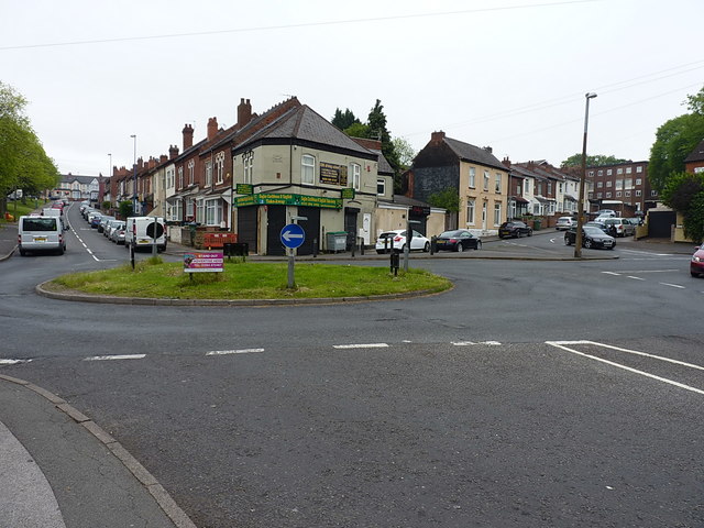 Roundabout on Church Road, Smethwick