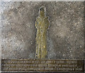 TG1728 : Memorial Brass, St Andrew's church, Blickling by Julian P Guffogg