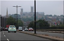 SK9771 : Lincoln Cathedral from Canwick Road by David Howard