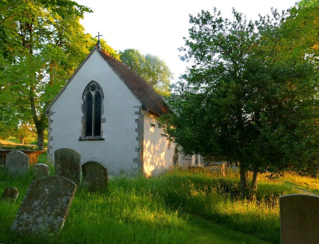 Letcombe Bassett: church and churchyard, light and shade