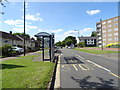 Bus stop and shelter on Hollybank Road, Birmingham