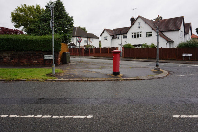 Postbox on Greenhill Road, Liverpool