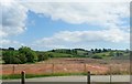 Construction site alongside the A24 North of Ballynahinch