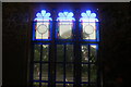 View of a stained glass window in Strawberry Hill House #7